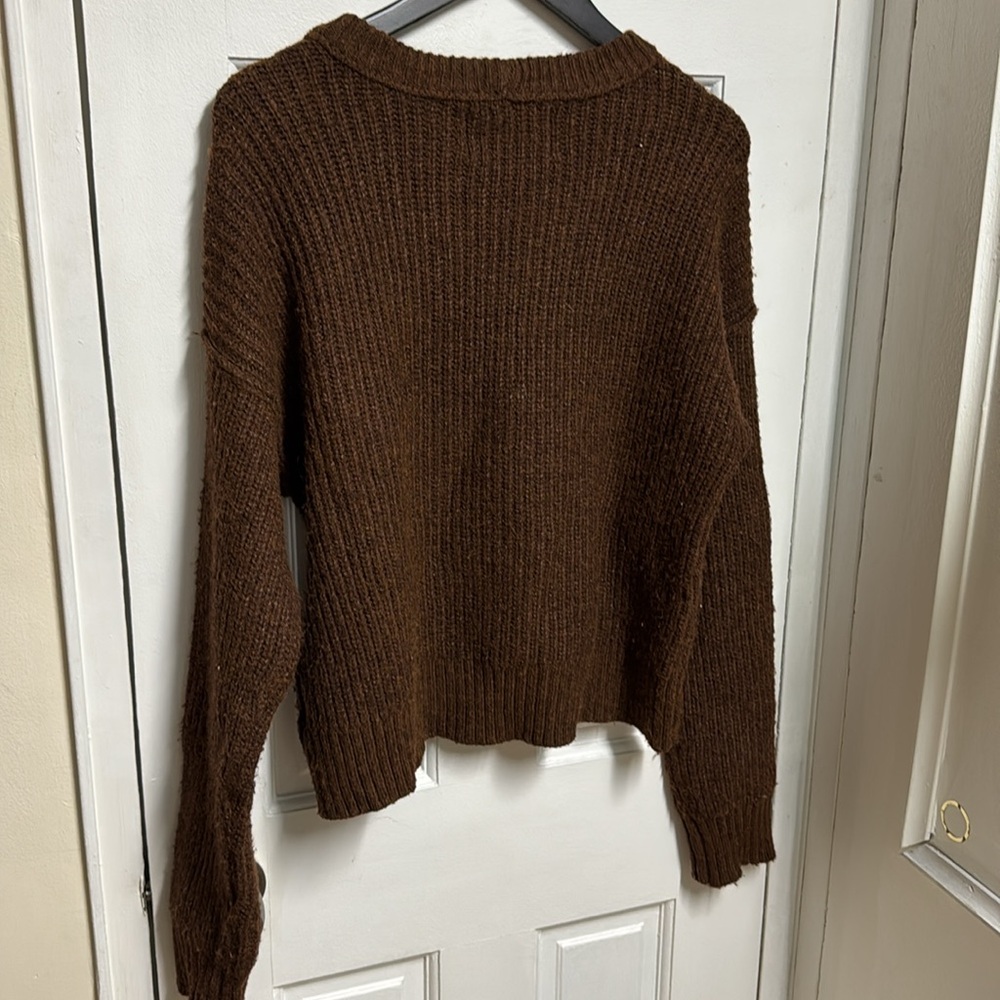 American Eagle Outfitters Brown Crew Neck Sweater - Picture 5 of 5